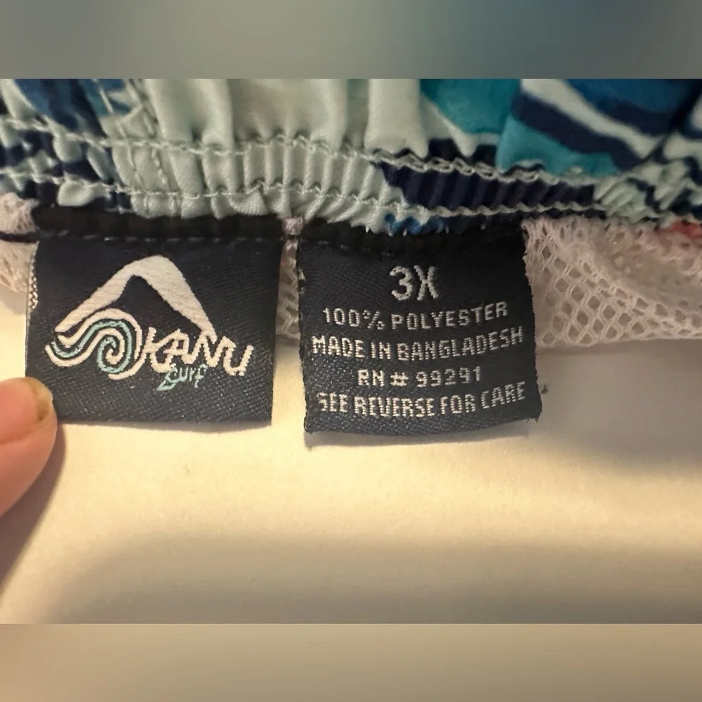 KANU SURF MEN'S BARRACUDA SWIM TRUNKS SHORTS SIZE 3XL‎ KALA BLUE FLORAL HAWAIIAN